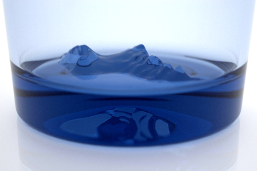 The Oahu glass from the Tourism set